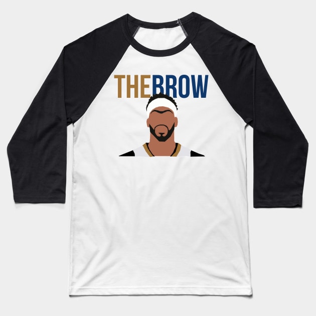 Anthony Davis - The Brow Baseball T-Shirt by xavierjfong